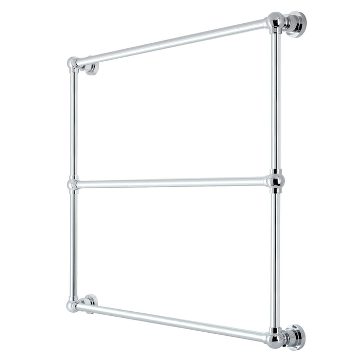 Kingston Brass DTM32363CP Palatine 36" x 32" Brass Wall Mount 3-Tier Towel Rack, Polished Chrome
