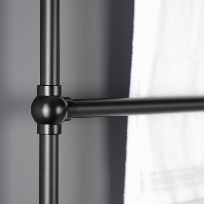 Kingston Brass DTM32363MB Palatine 36" x 32" Brass Wall Mount 3-Tier Towel Rack, Matte Black