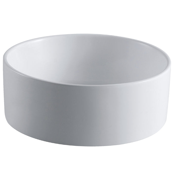 Fauceture EV3103 Park Round Vessel Sink, White