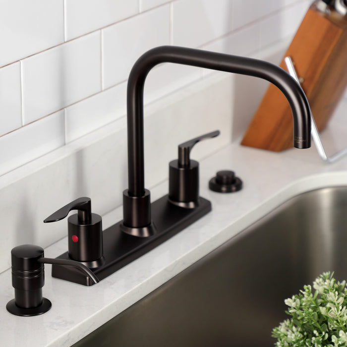 Kingston Brass FB2145SVL Serena Centerset Kitchen Faucet, Oil Rubbed Bronze