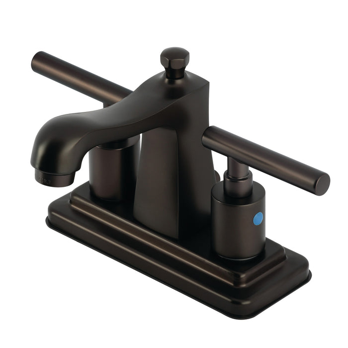 Kingston Brass FB4645CML Manhattan 4 in. Centerset Bathroom Faucet with Pop-Up Drain, Oil Rubbed Bronze