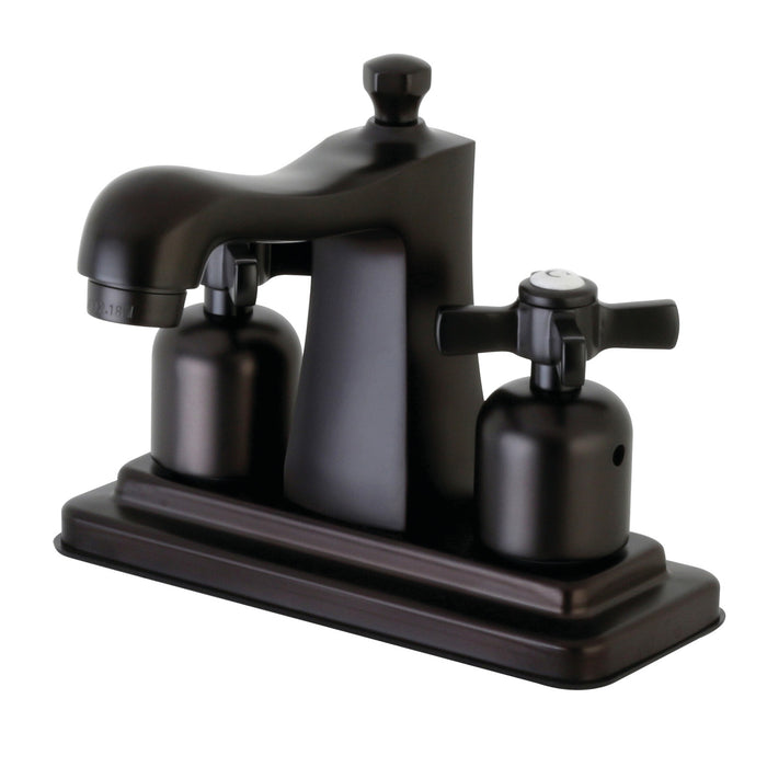 Kingston Brass FB4645ZX Millennium Double-Handle 4" Centerset Bathroom Faucet with Pop-Up Drain, Oil Rubbed Bronze