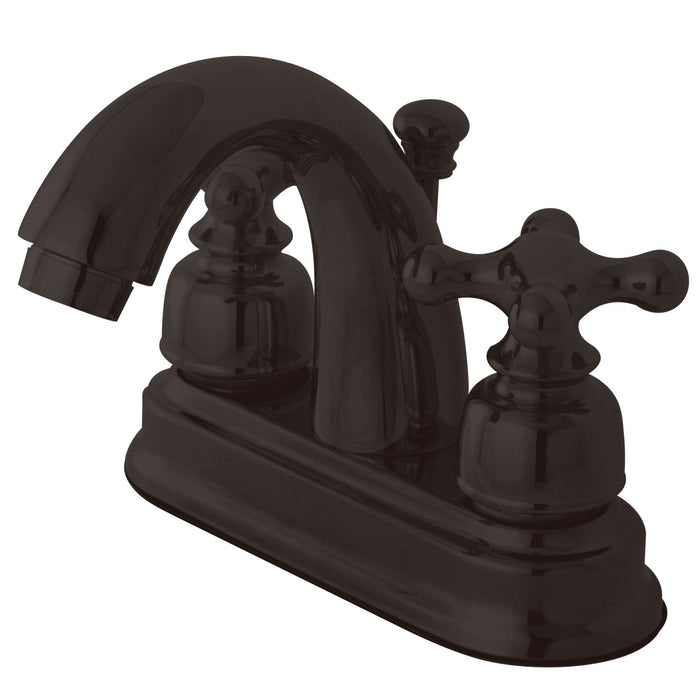 Kingston Brass FB5615AX Restoration Double-Handle 4" Centerset Bathroom Faucet with Pop-Up Drain, Oil Rubbed Bronze