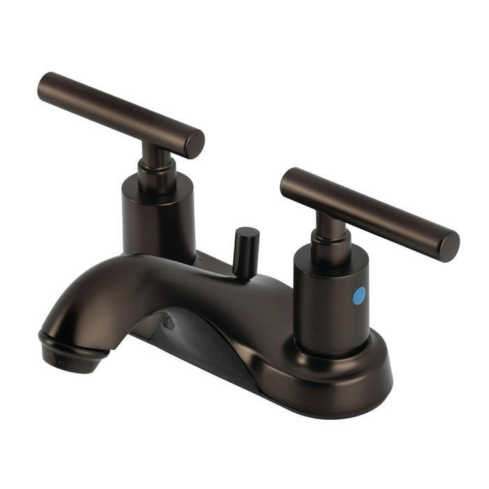 Kingston Brass FB5625CML Manhattan 4 in. Centerset Bathroom Faucet with Pop-Up Drain, Oil Rubbed Bronze