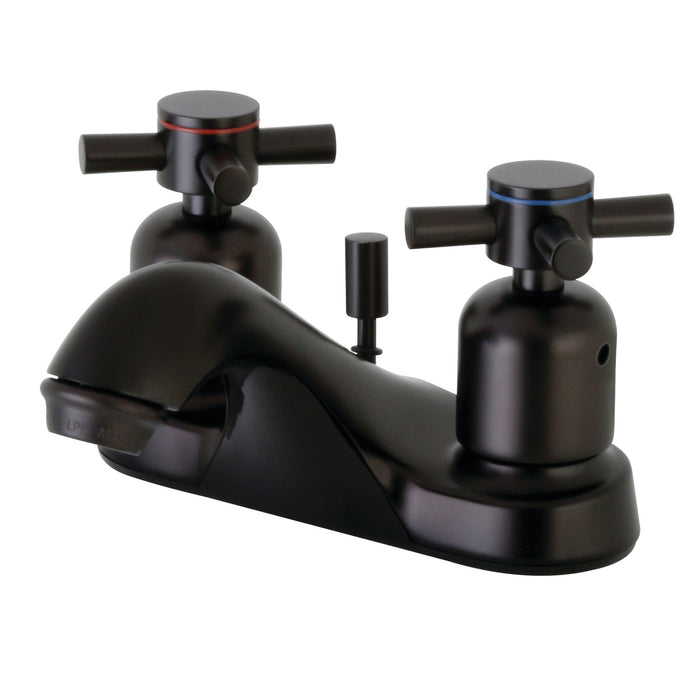 Kingston Brass FB5625DX Concord Double-Handle 4" Centerset Bathroom Faucet with Pop-Up Drain, Oil Rubbed Bronze