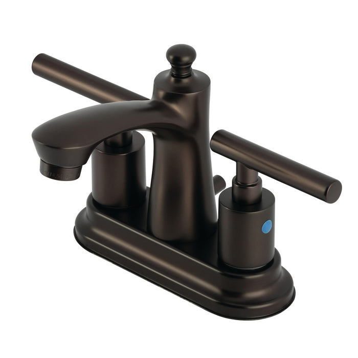Kingston Brass FB7625CML Manhattan 4 in. Centerset Bathroom Faucet with Pop-Up Drain, Oil Rubbed Bronze
