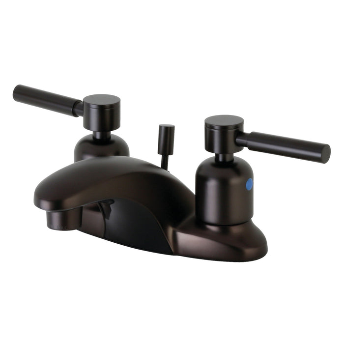 Kingston Brass FB8625DL Concord Double-Handle 4" Centerset Bathroom Faucet with Pop-Up Drain, Oil Rubbed Bronze