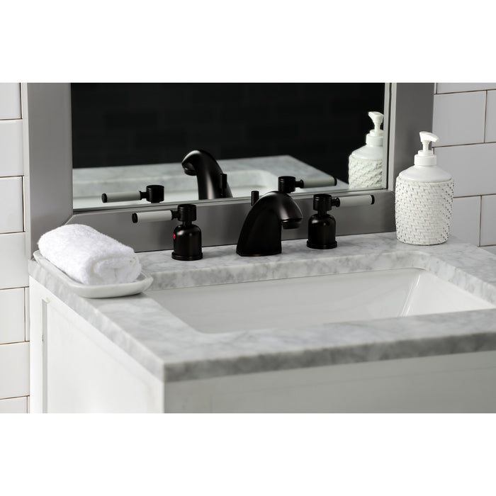 Kingston Brass FB8955DKL Kaiser Widespread Bathroom Faucet with Retail Pop-Up Drain, Oil Rubbed Bronze