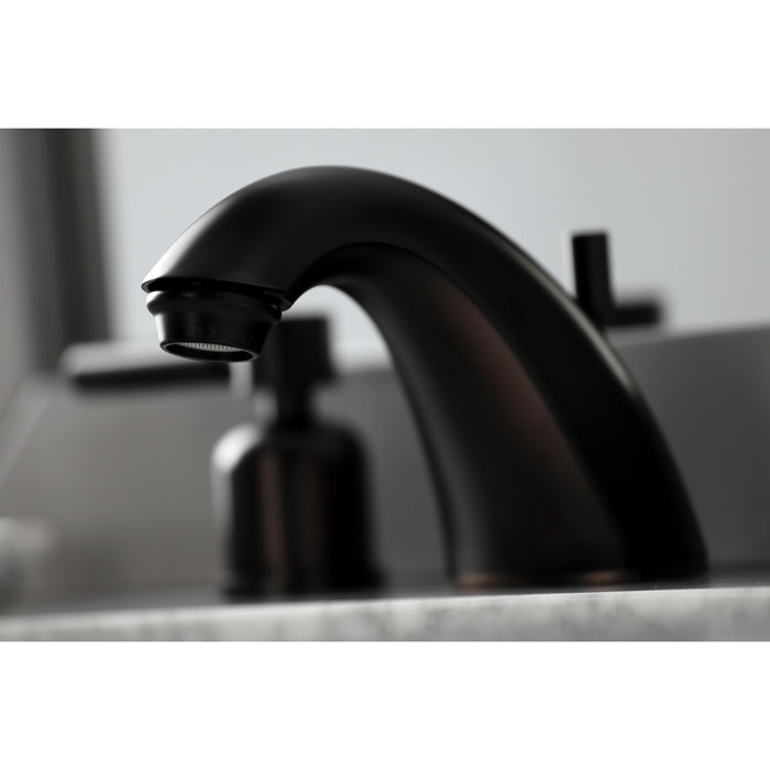 Kingston Brass FB8955DL Concord Widespread Bathroom Faucet with Retail Pop-Up Drain, Oil Rubbed Bronze