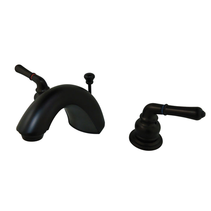 Kingston Brass FB955  Widespread Bathroom Faucet with Retail Pop-Up Drain, Oil Rubbed Bronze