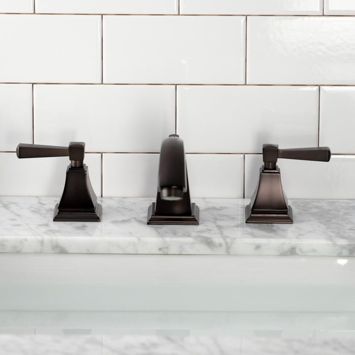 Kingston Brass FSC4685DL Concord Widespread Bathroom Faucet with Pop-Up Drain, Oil Rubbed Bronze