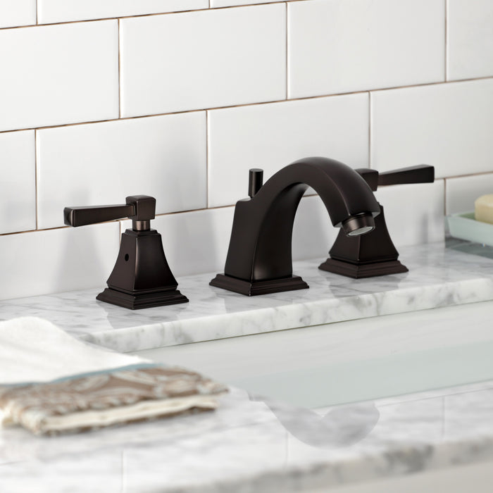 Kingston Brass FSC4685DL Concord Widespread Bathroom Faucet with Pop-Up Drain, Oil Rubbed Bronze