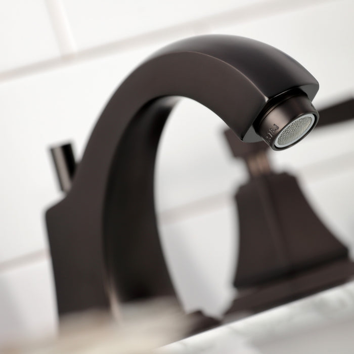 Kingston Brass FSC4685DL Concord Widespread Bathroom Faucet with Pop-Up Drain, Oil Rubbed Bronze