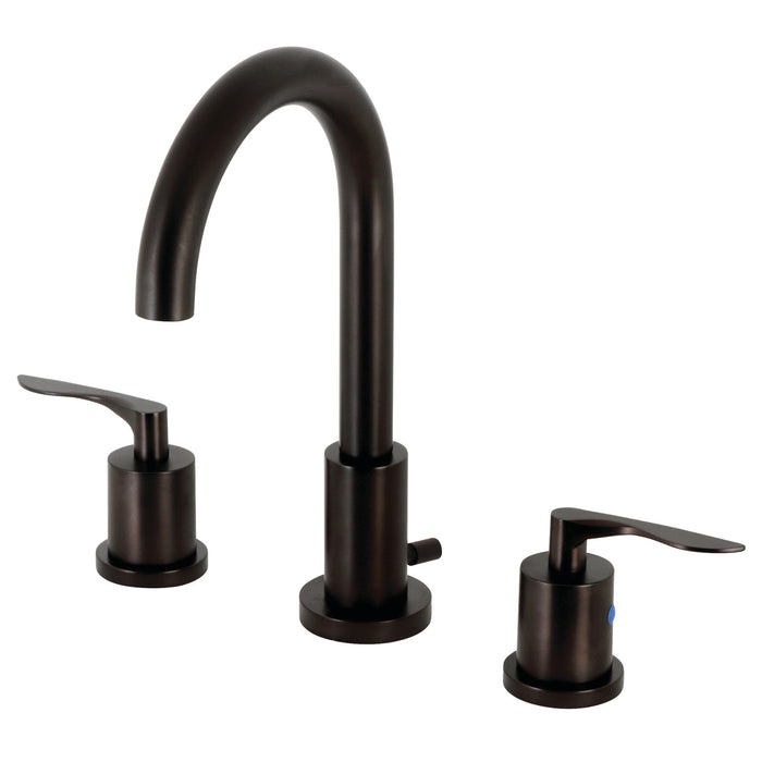 Kingston Brass FSC8925SVL Serena Widespread Bathroom Faucet with Pop-Up Drain, Oil Rubbed Bronze