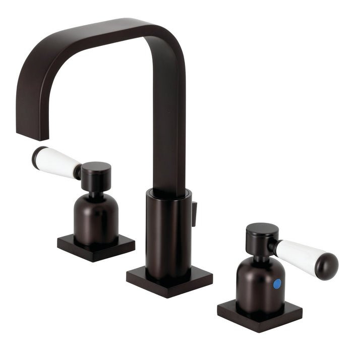 Kingston Brass FSC8965DPL Paris Widespread Bathroom Faucet with Pop-Up Drain, Oil Rubbed Bronze