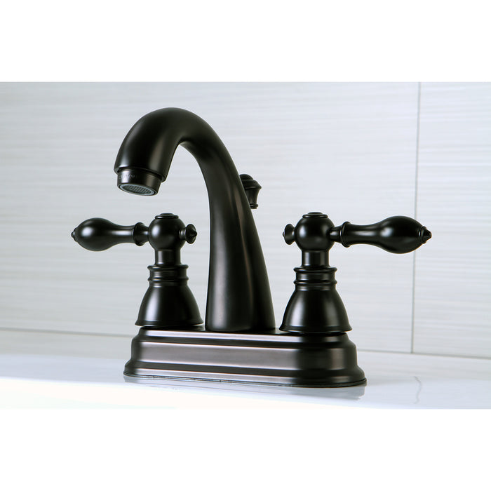 Fauceture FSY5615ACL American Classic 4 in. Centerset Bathroom Faucet with Plastic Pop-Up, Oil Rubbed Bronze