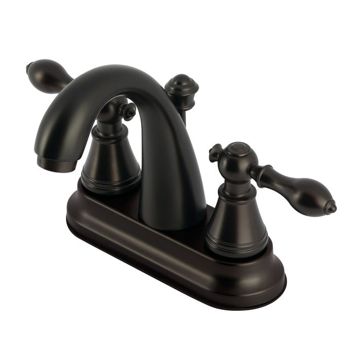 Fauceture FSY7615AL English Classic 4 in. Centerset Bathroom Faucet with Retail Pop-Up, Oil Rubbed Bronze