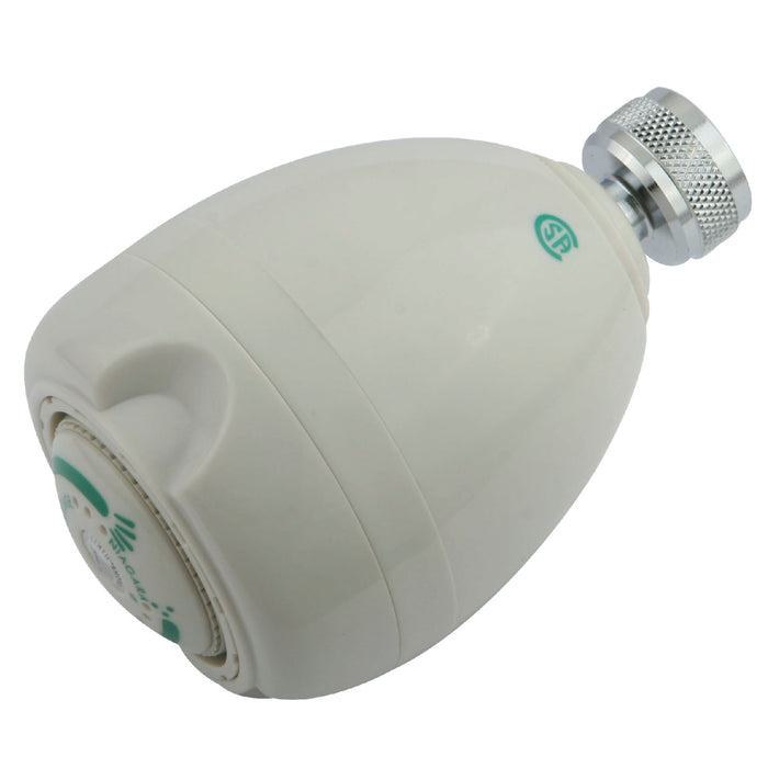 Kingston Brass GK131A0 Greenseal 2-5/8" Round Water-Saving Jet Spray Brass Shower Head, White