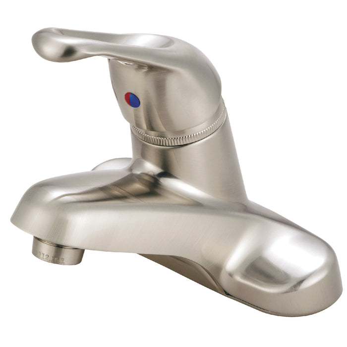Kingston Brass GKB518LP Wyndham Single-Handle 4" Centerset Bathroom Faucet, Brushed Nickel