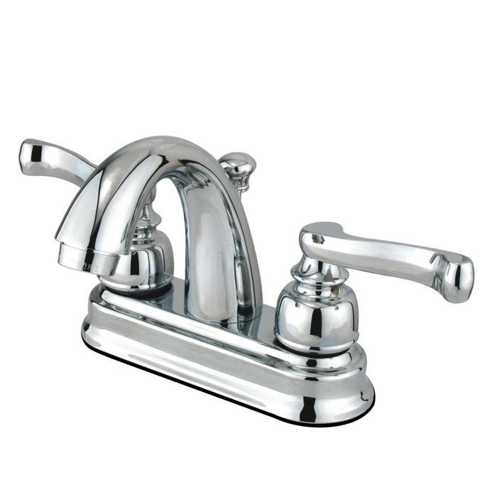 Kingston Brass GKB5611FL Royale Double-Handle 4" Centerset Bathroom Faucet with Pop-Up Drain, Polished Chrome