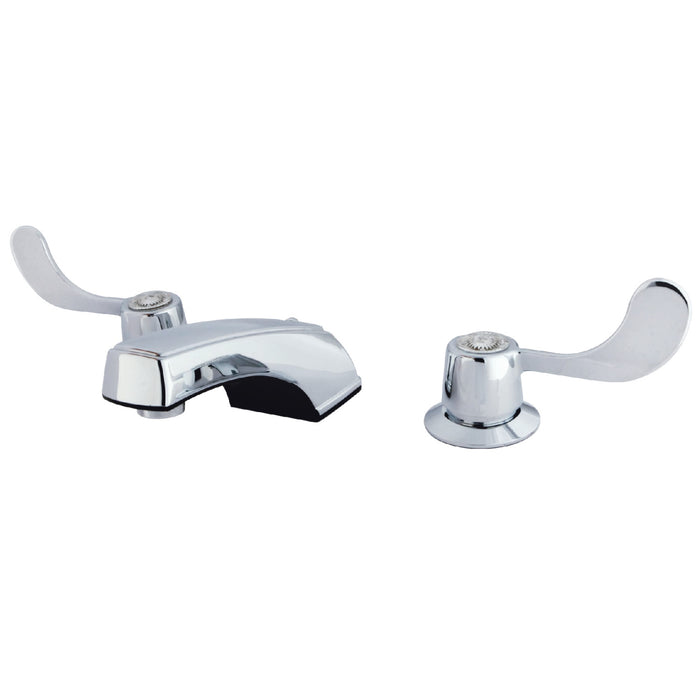 Kingston Brass GKB931G Vista Widespread Bathroom Faucet with Grid Strainer, Polished Chrome