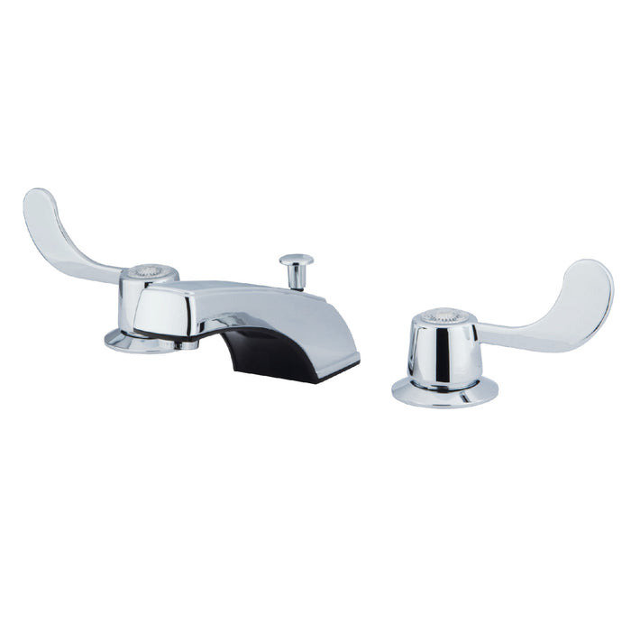 Kingston Brass GKB931 Vista Widespread Bathroom Faucet with ABS Pop-Up Drain, Polished Chrome