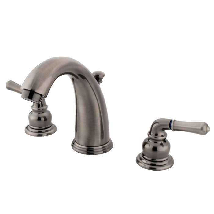 Kingston Brass GKB983 Magellan Widespread Bathroom Faucet with Pop-Up Drain, Black Stainless