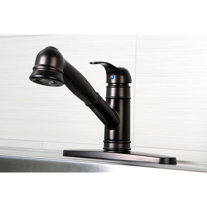 Gourmetier GSC7575WEL Eden Single-Handle Pull-Out Kitchen Faucet, Oil Rubbed Bronze