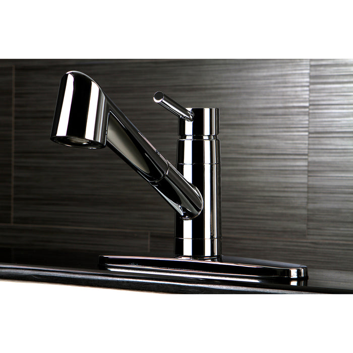 Gourmetier GSC8571WDL Wilshire Single-Handle Pull-Out Kitchen Faucet, Polished Chrome