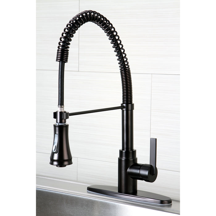 Gourmetier GSY8875CTL Continental Single-Handle Deck-Mount Pre-Rinse Kitchen Faucet, Oil Rubbed Bronze