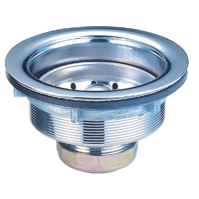Kingston K111 Tacoma Stainless Steel Kitchen Sink Basket Strainer, Brushed Stainless Steel