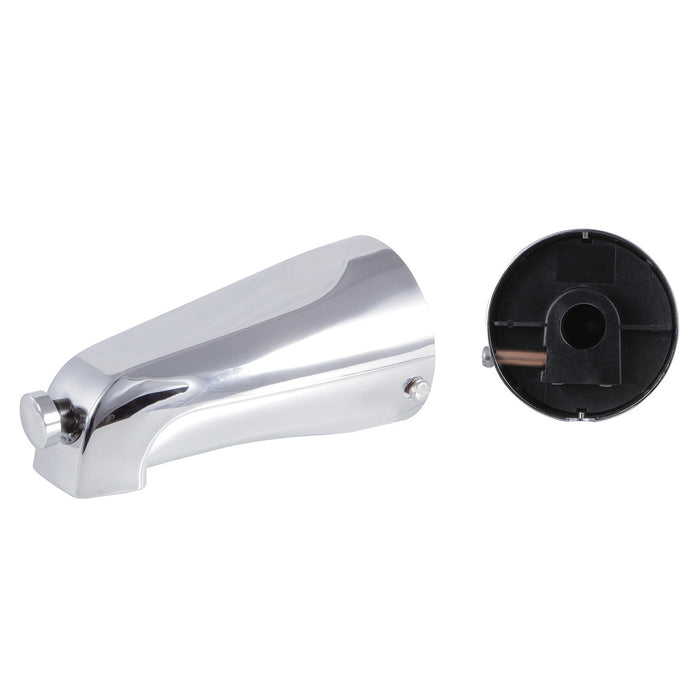 Kingston Brass K1267A1 Shower Scape 5-3/16" Zinc Tub Faucet Spout with Diverter, 1/2" CTS, Polished Chrome