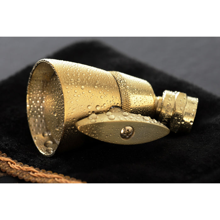 Kingston Brass K132A7 Made To Match 2-1/4" Round Adjustable Jet Spray Brass Shower Head, Brushed Brass