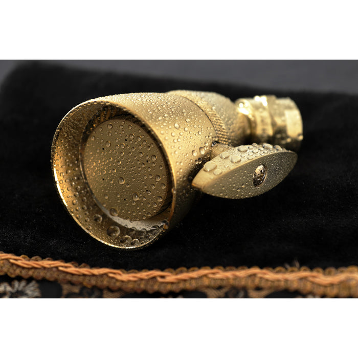 Kingston Brass K132A7 Made To Match 2-1/4" Round Adjustable Jet Spray Brass Shower Head, Brushed Brass