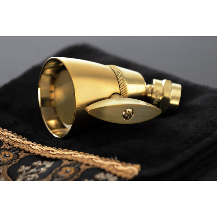 Kingston Brass K132A7 Made To Match 2-1/4" Round Adjustable Jet Spray Brass Shower Head, Brushed Brass
