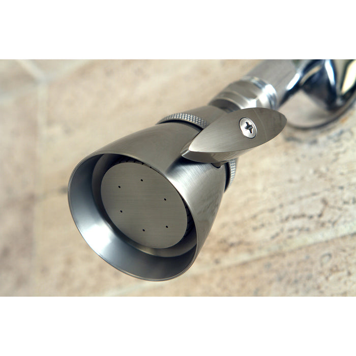 Kingston Brass K132A8 Made To Match 2-1/4" Round Adjustable Jet Spray Brass Shower Head, Brushed Nickel