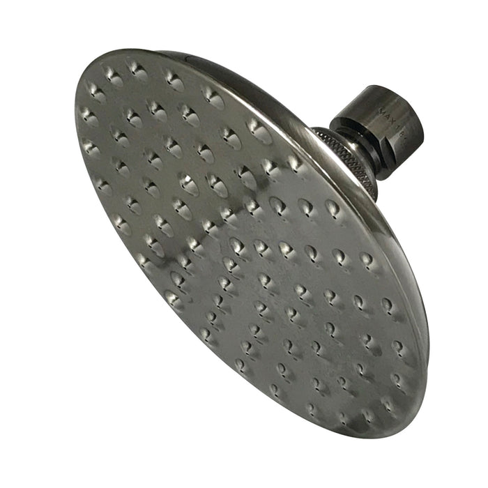 Kingston Brass K135A4 Victorian 5-1/4" Round Raindrop Brass Shower Head, Black Stainless