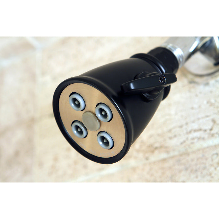 Kingston Brass K137A5 Victorian 2-5/16" Round Adjustable Jet Spray Brass Shower Head, Oil Rubbed Bronze