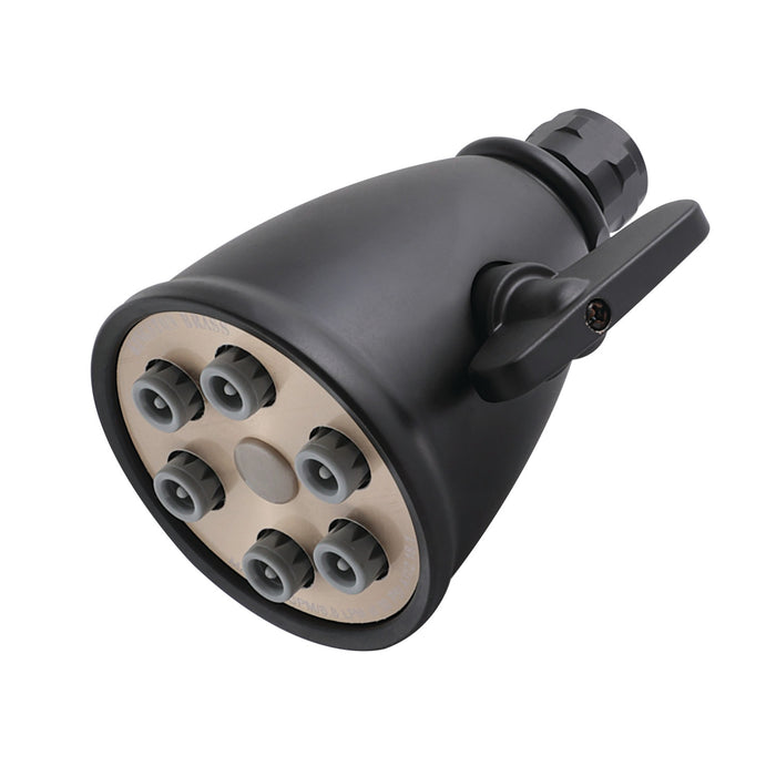 Kingston Brass K138A0MB Victorian 2-15/16" Round Adjustable Jet Spray Brass Shower Head, Matte Black