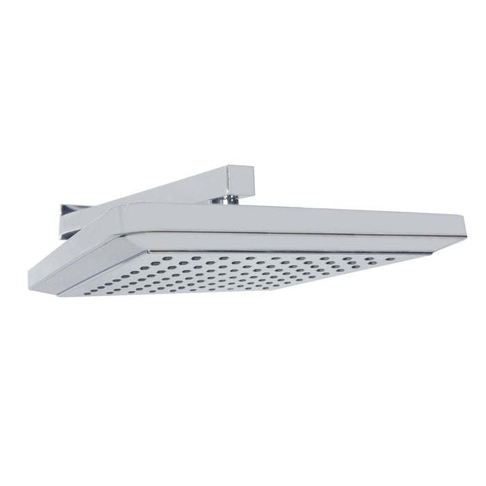 Kingston Brass K250A1CK Claremont 9-5/8" Square Raindrop ABS Shower Head with 15-3/4" Shower Arm, Polished Chrome