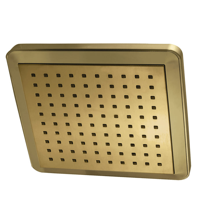 Kingston Brass K250A7 Claremont 9-5/8" Square Rainfall ABS Shower Head, Brushed Brass