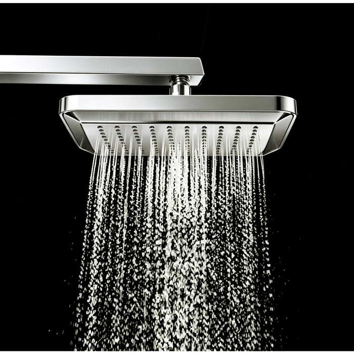 Kingston Brass K250A8 Claremont 9-5/8" Square Rainfall ABS Shower Head, Brushed Nickel