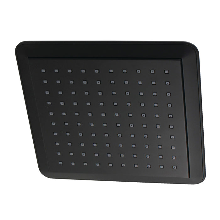 Kingston Brass K251A0 Claremont 9-5/8" Square Rainfall ABS Shower Head, Matte Black