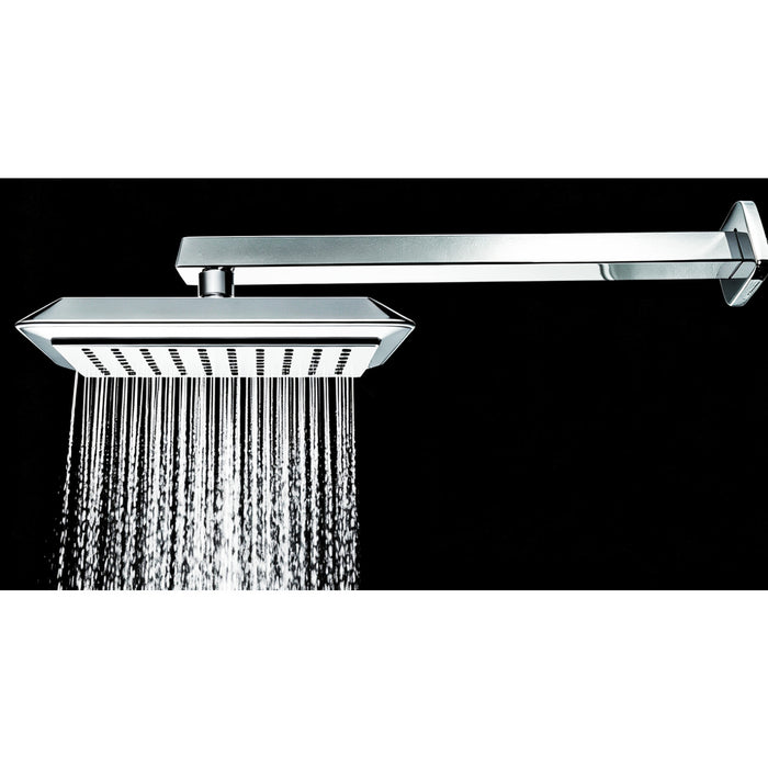 Kingston Brass K251A1 Claremont 9-5/8" Square Rainfall ABS Shower Head, Polished Chrome