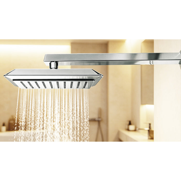 Kingston Brass K251A1 Claremont 9-5/8" Square Rainfall ABS Shower Head, Polished Chrome