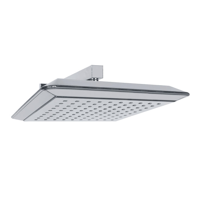 Kingston Brass K251A1CK Claremont 9-5/8" Square Raindrop ABS Shower Head with 15-3/4" Shower Arm, Polished Chrome