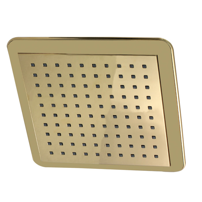 Kingston Brass K251A2 Claremont 9-5/8" Square Rainfall ABS Shower Head, Polished Brass