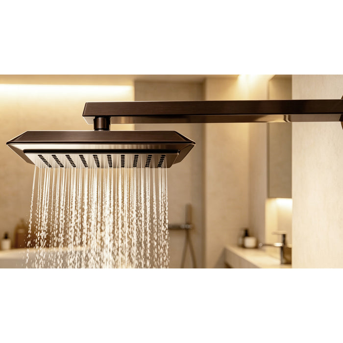 Kingston Brass K251A5 Claremont 9-5/8" Square Rainfall ABS Shower Head, Oil Rubbed Bronze