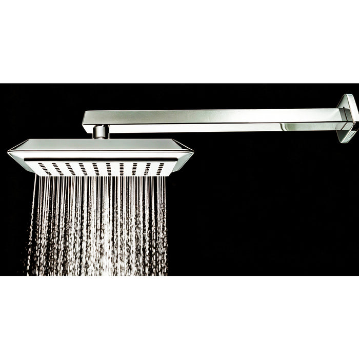 Kingston Brass K251A6 Claremont 9-5/8" Square Rainfall ABS Shower Head, Polished Nickel