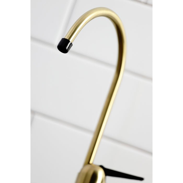 Kingston Brass K6197 Americana Single-Handle Water Filtration Faucet, Brushed Brass